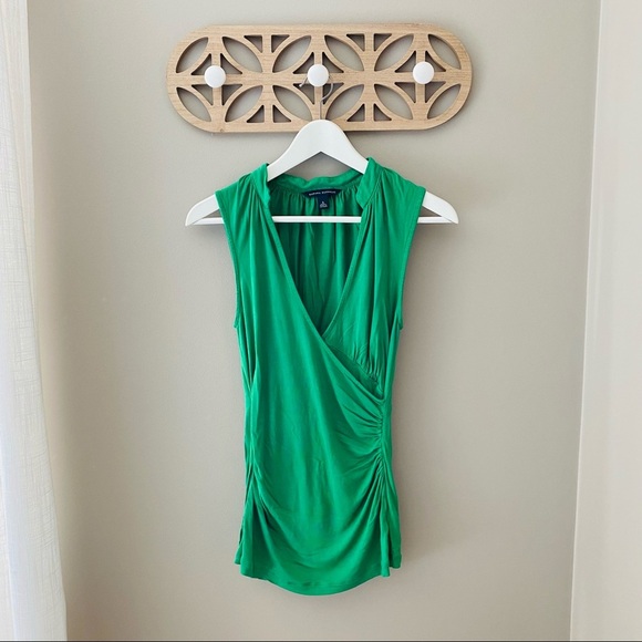 Banana Republic Sleeveless Blouse Green Sz Small - Picture 1 of 8